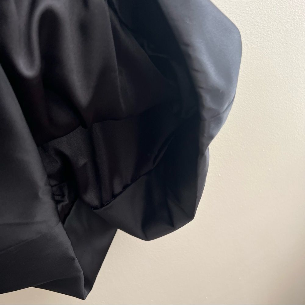 White House | Black Market siz 8 Black Satin Strapless dress EUC - Picture 8 of 13